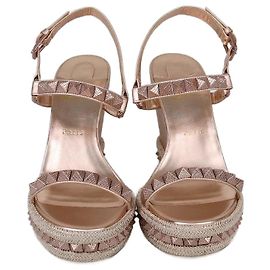 CHRISTIAN LOUBOUTIN Espadrilles T.EU 42 Leather Golden