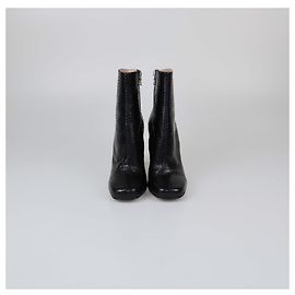 DRIES VAN NOTEN Boots T.EU 37 Exotic leathers Black