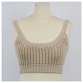 Fendi-FENDI Tops T.FR  Cotton-Beige