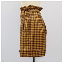 Fendi-FENDI Trousers T.FR  Silk-Brown