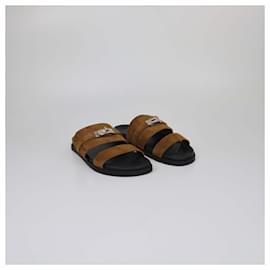 Hermès-HERMES Flats T.EU  Leather-Other