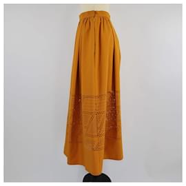 Fendi-FENDI Skirts T.FR 44 Cotton-Brown