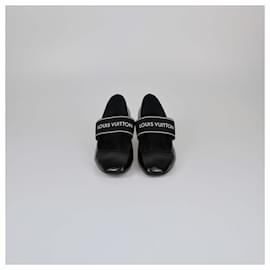 Louis Vuitton-LOUIS VUITTON Heels T.EU 37 Leather-Black