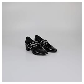 Louis Vuitton-LOUIS VUITTON Heels T.EU 37 Leather-Black