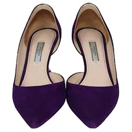 Prada-PRADA Heels T.US 36 Suede-Purple