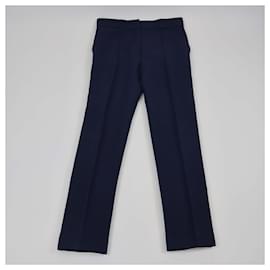Dior-DIOR Trousers T.FR 40 Silk-Blue