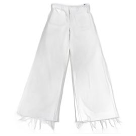 DIOR Hosen T.FR 42 Baumwolle Weiß