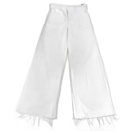 Dior-DIOR Trousers T.FR 42 Cotton-White