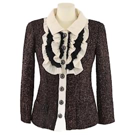 Chanel-CHANEL Jackets T.FR 36 Tweed-Multiple colors