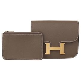 Hermès Portefeuilles HERMES T. Cuir Camel