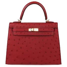 Hermès-HERMES Handbags T.  Exotic leathers-Golden