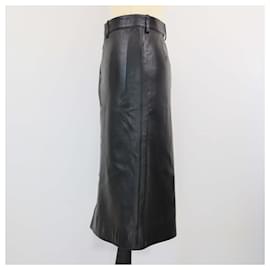 Balenciaga-BALENCIAGA Skirts T.FR  Leather-Black
