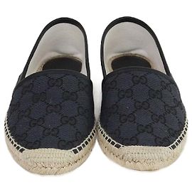 GUCCI Espadrilles T.EU  Leather Black