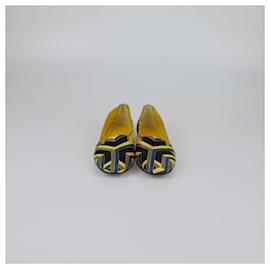 Hermès-HERMES Flats T.EU  Cloth-Multiple colors