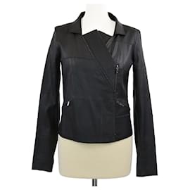 Chanel-CHANEL Jackets T.FR  Leather-Black