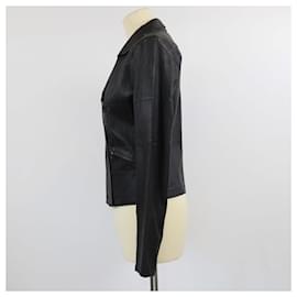 Chanel-CHANEL Jackets T.FR  Leather-Black
