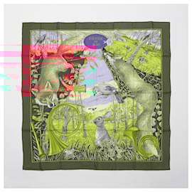 Hermès-Hermès Carré 90 "CHASSE au BOIS" 100% Silk Scarf-Multiple colors