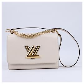 Louis Vuitton-Louis Vuitton Epi Leather Twist MM Shoulder Bag in Beige M59403-Beige