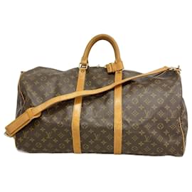 Louis Vuitton-Louis Vuitton Keepall Bandouliere 55-Brown