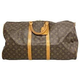 Louis Vuitton-Louis Vuitton Keepall Bandouliere 55-Brown