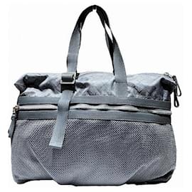 Bottega Veneta-Bottega Veneta Intrecciato Boston Shoulder Bag-Grey