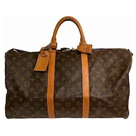 Louis Vuitton-Louis Vuitton Monogram Keepall Bandouliere 50 Bag-Brown