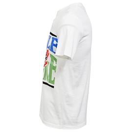 Stella Mc Cartney-Stella McCartney No Smile No Service T-Shirt in White Cotton-Other