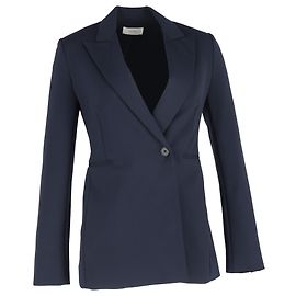 Der einreihige Blazer aus marineblauer Wolle Koja von The Row Blau Marineblau