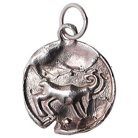 Autre Marque Alighieri Astrologie Anhänger aus Silbermessing Silber