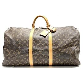 Louis Vuitton-Louis Vuitton Monogram Keepall Bandouliere 60 Bag-Brown