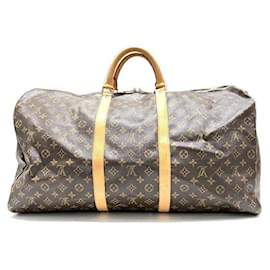 Louis Vuitton-Louis Vuitton Monogram Keepall Bandouliere 60 Bag-Brown
