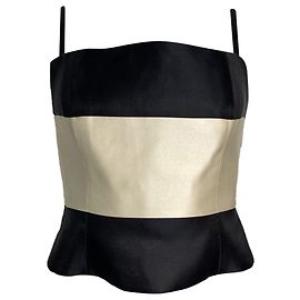 Top Camisón Corset Giorgio Armani en Seda Multicolor Multicolor