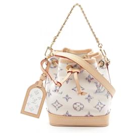 Louis Vuitton-Louis Vuitton Nano Noe Monogram Jacquard Handbag M83453-White