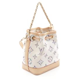 Louis Vuitton-Louis Vuitton Nano Noe Monogram Jacquard Handbag M83453-White