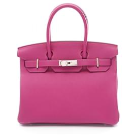 Hermès-Hermes Birkin 30 Rose Purple Handbag-Purple