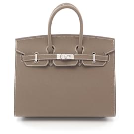 Hermès-Hermes Birkin 25 Etoupe Handbag Brown-Brown