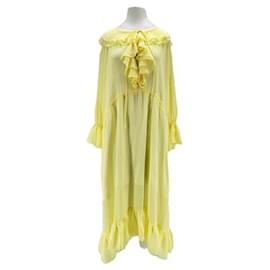 Autre Marque-NON SIGNE / UNSIGNED Dresses T.International S Silk-Yellow
