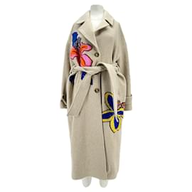 Autre Marque-MIRA MIKATI Coats T.FR 38 Polyester-Beige