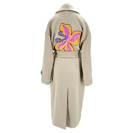 Autre Marque-MIRA MIKATI Coats T.FR 38 Polyester-Beige