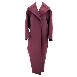 Alaïa ALAIA Coats T.FR 38 Wool Dark red