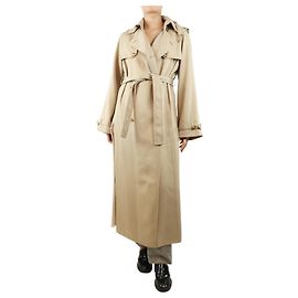 Gabriela Hearst Sand Eithne trench coat - size UK 10 Cream