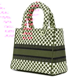 Dior-Dior Red Medium Canvas DiorAmour Dots Lady D Lite-Red