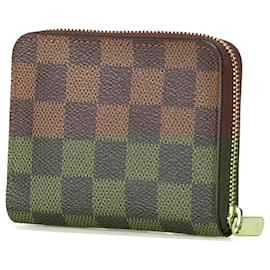 Louis Vuitton-Louis Vuitton Brown Damier Ebene Zippy Coin Purse-Brown