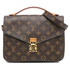Louis Vuitton-Louis Vuitton Brown Monogram Pochette Metis-Brown