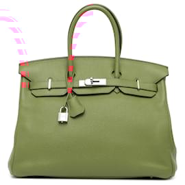 Hermès-Hermès Red Togo Birkin Retourne 35-Red