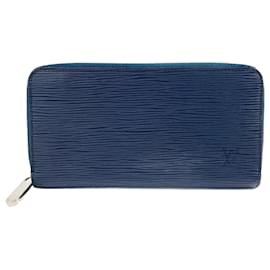 Louis Vuitton-Louis Vuitton Zippy Wallet in Navy Epi Leather-Navy blue