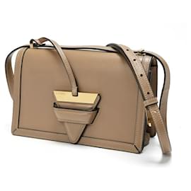 Loewe-Loewe Barcelona Shoulder Bag in Grayish Leather-Grey