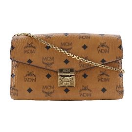 MCM Tracy Medium Shoulder Bag Brown