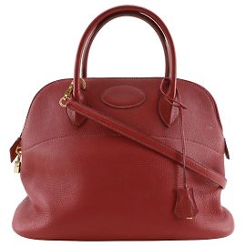 Hermès Hermes Bolide 35 Handbag Red
