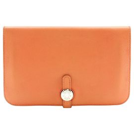 Hermès Hermes Dogon GM Long Wallet in Pink Pink